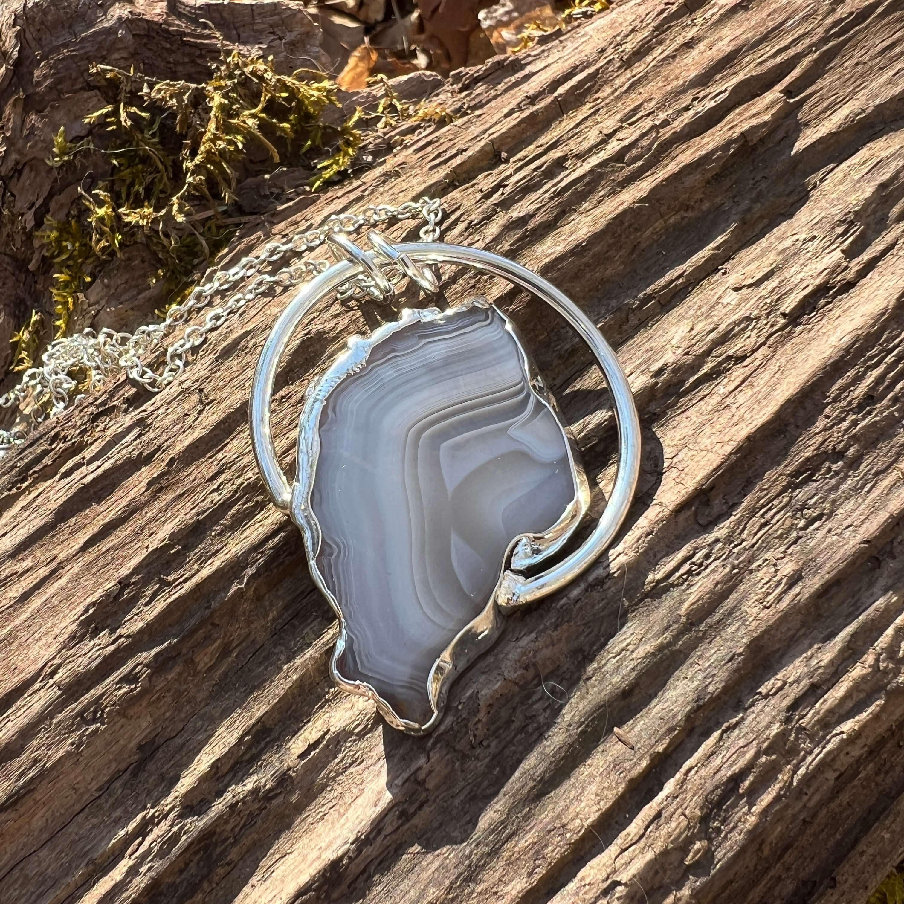 Moroccan Agate Power Stone Pendant