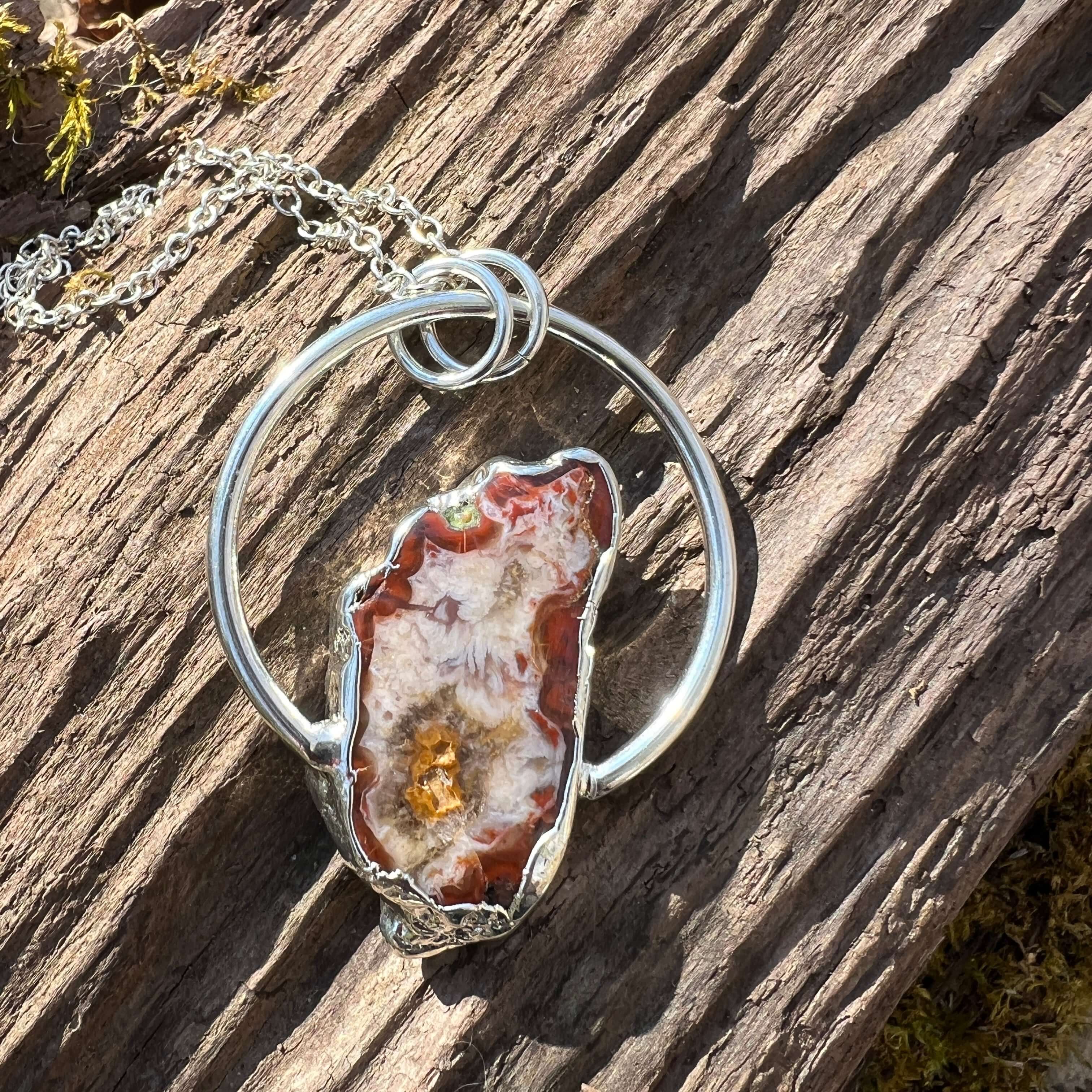 Moroccan Agate Power Stone Pendant