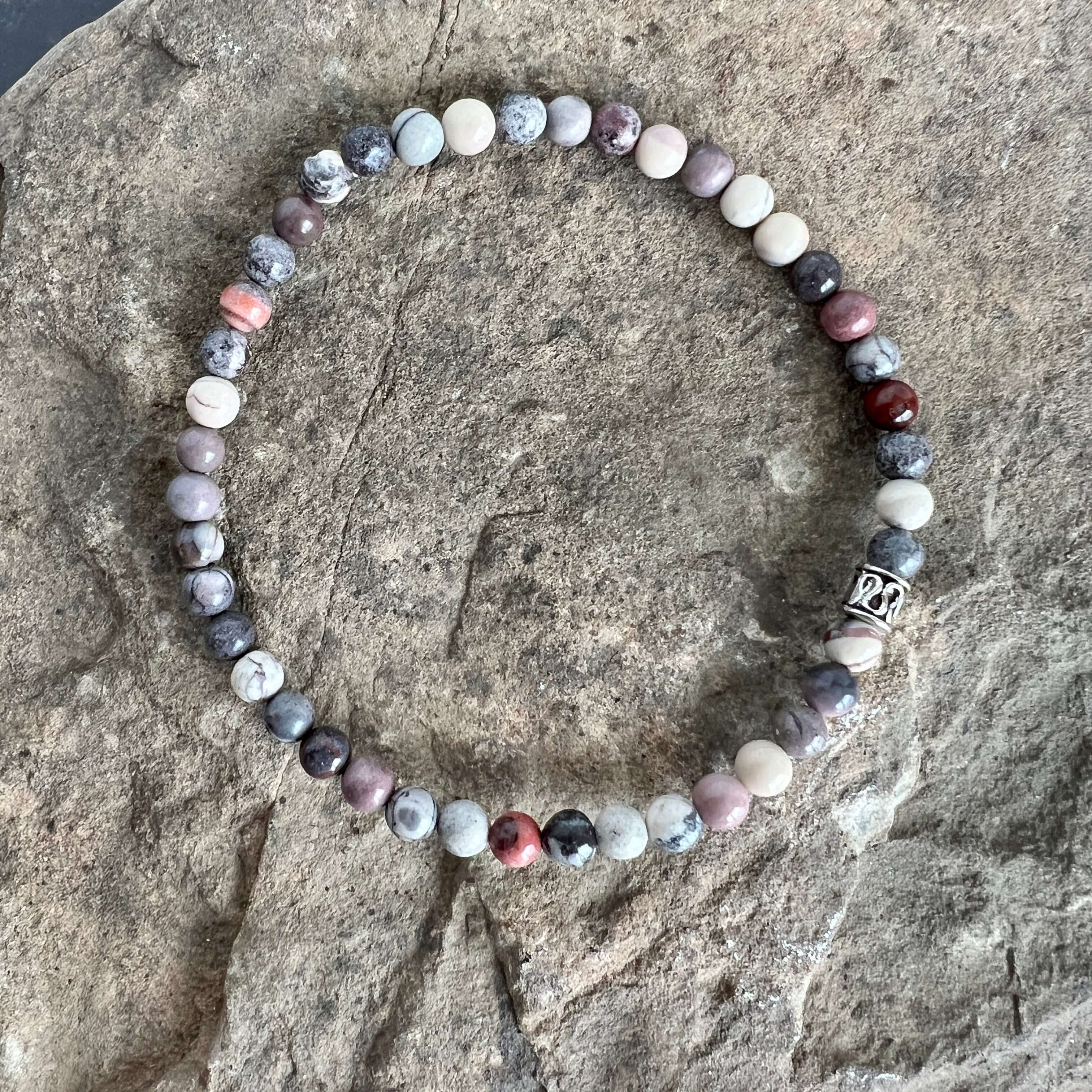 Porcelain Jasper mini bracelet - polished finish