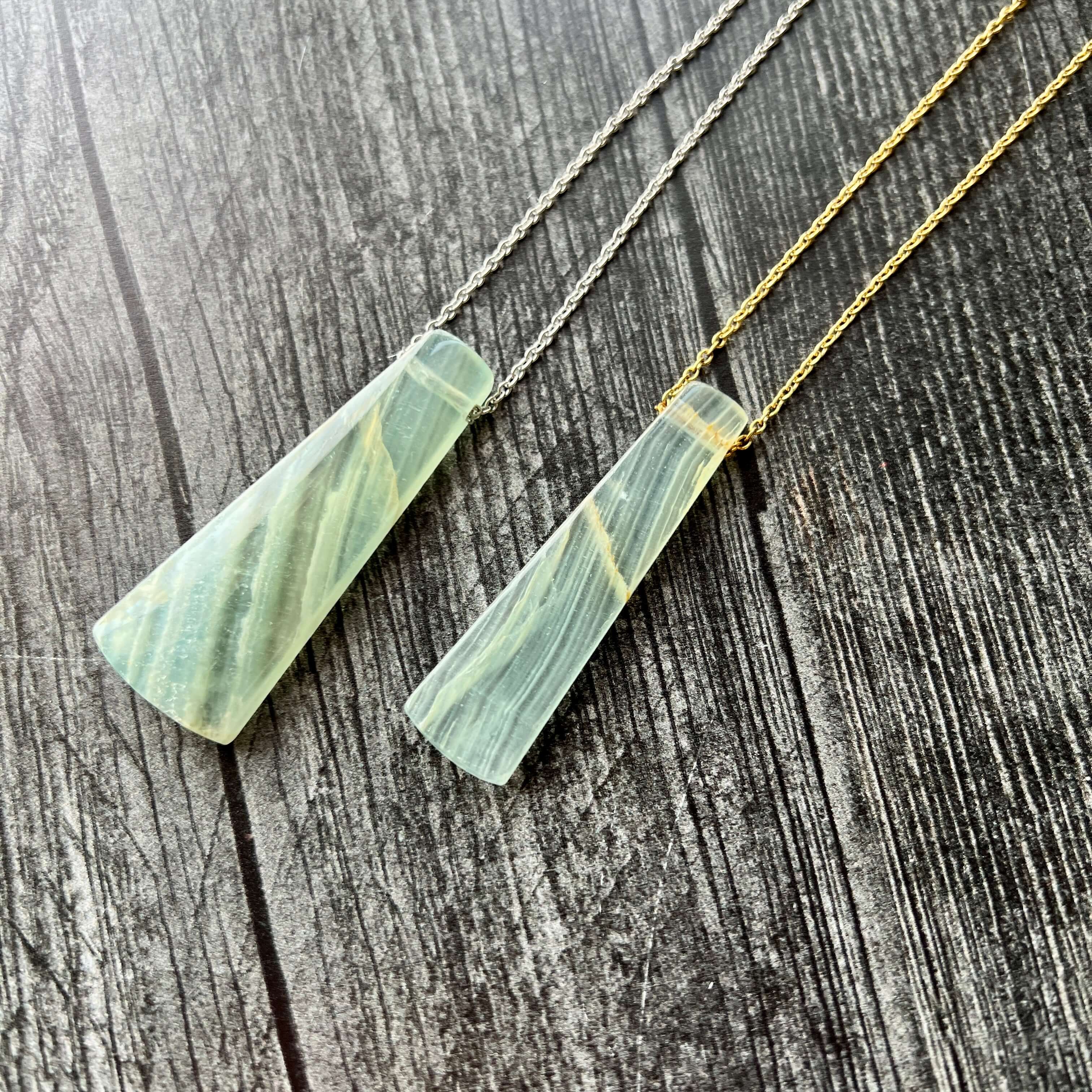 Lemurian Calcite Necklace
