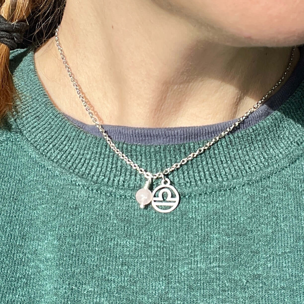 Zodiac Charm & Gemstone Necklace