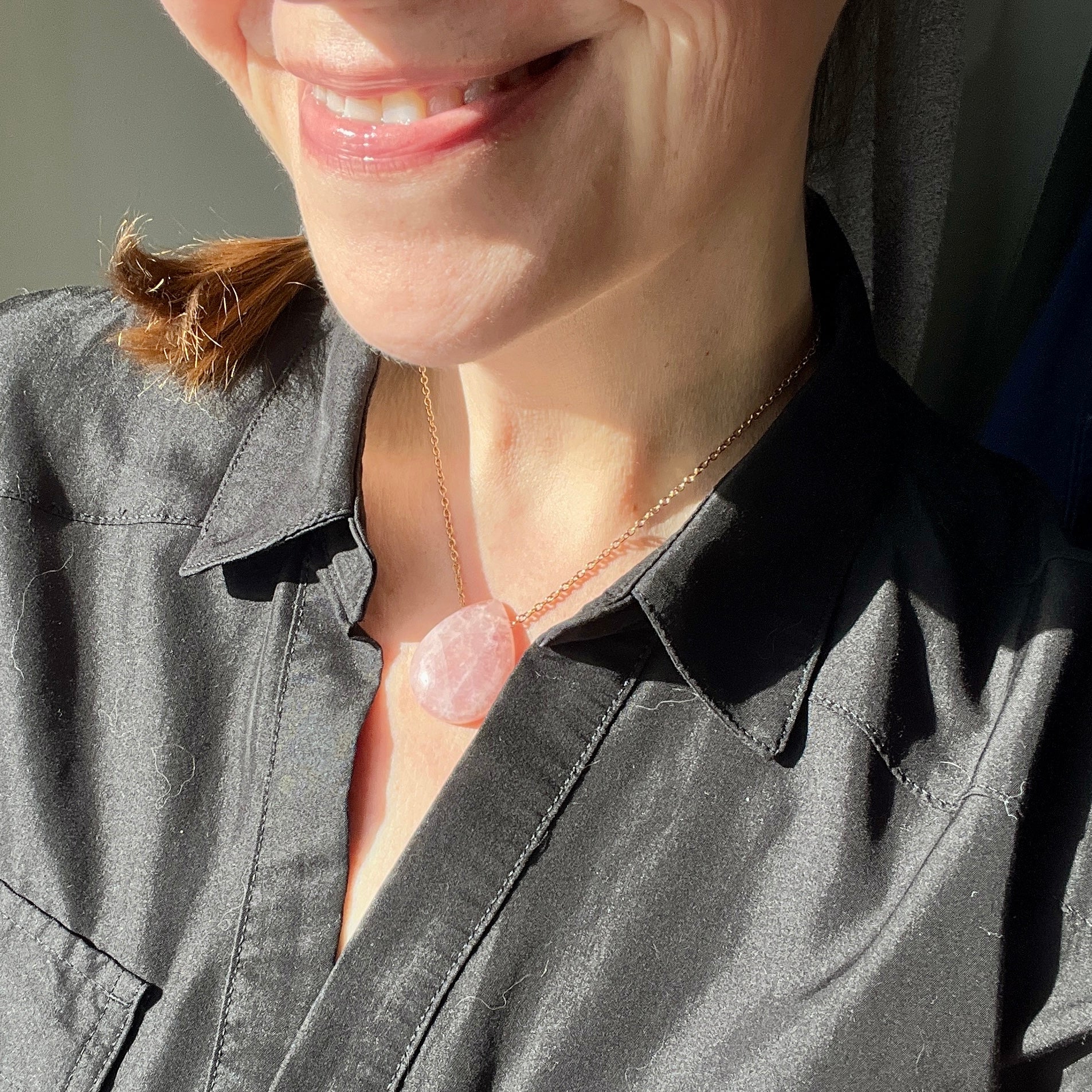 Madagascar Rose Quartz Necklace