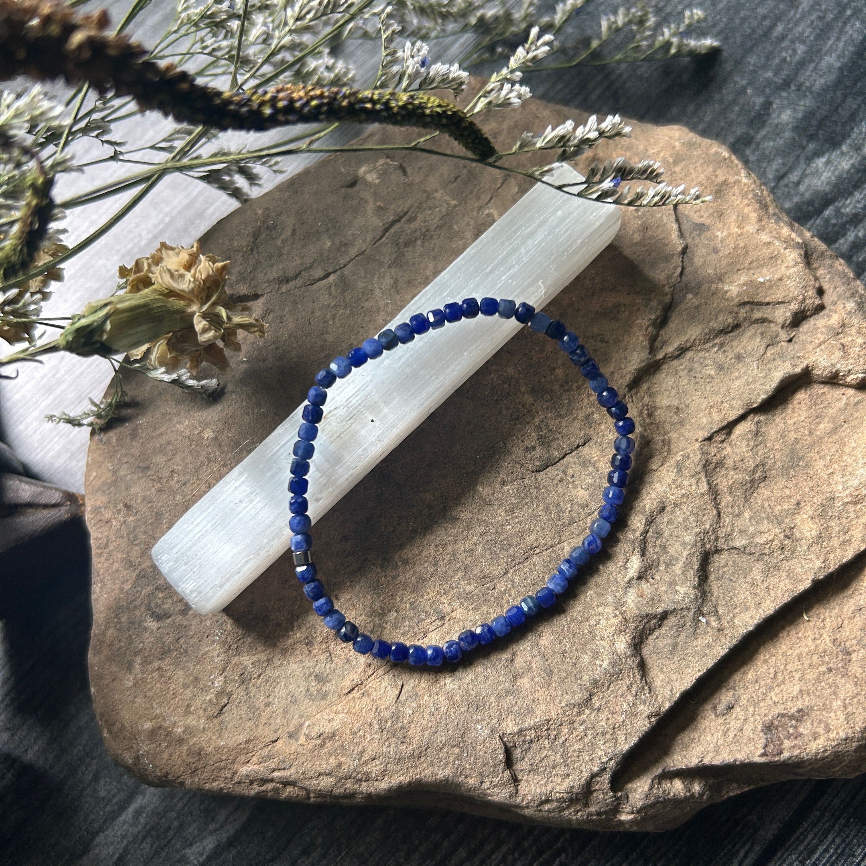 Sodalite Cube Bracelet - Subtle Radiance Collection
