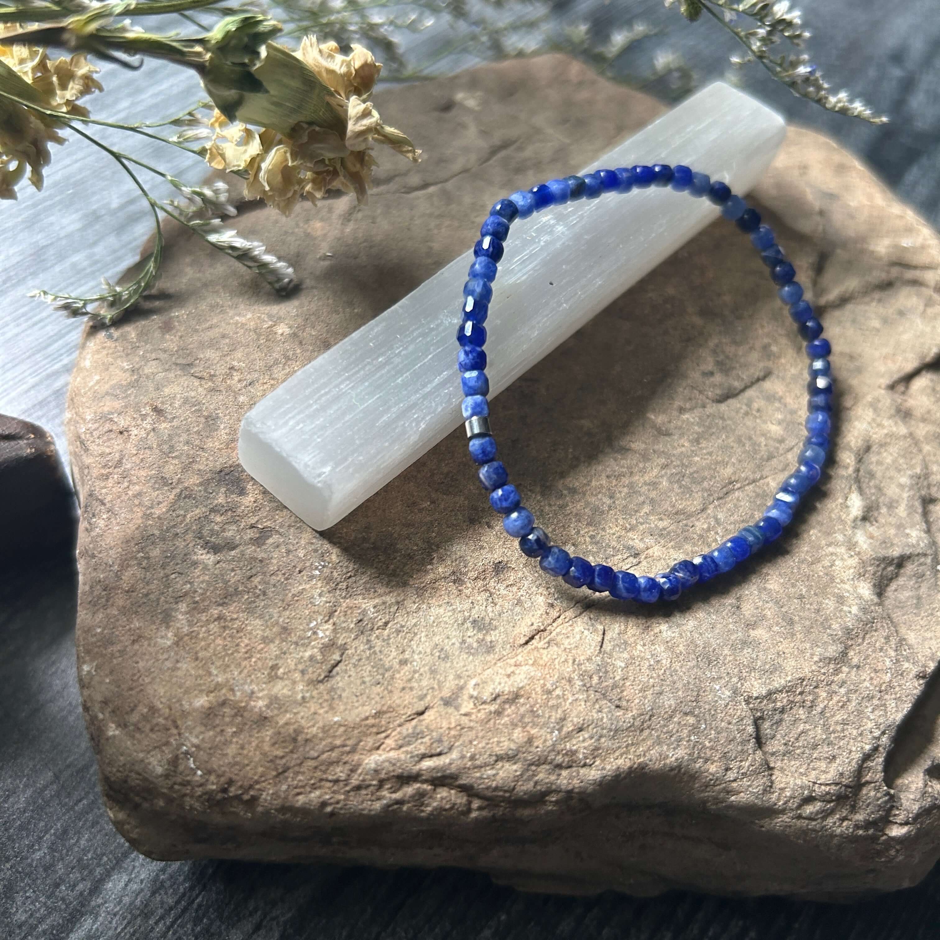 Sodalite Cube Bracelet - Subtle Radiance Collection