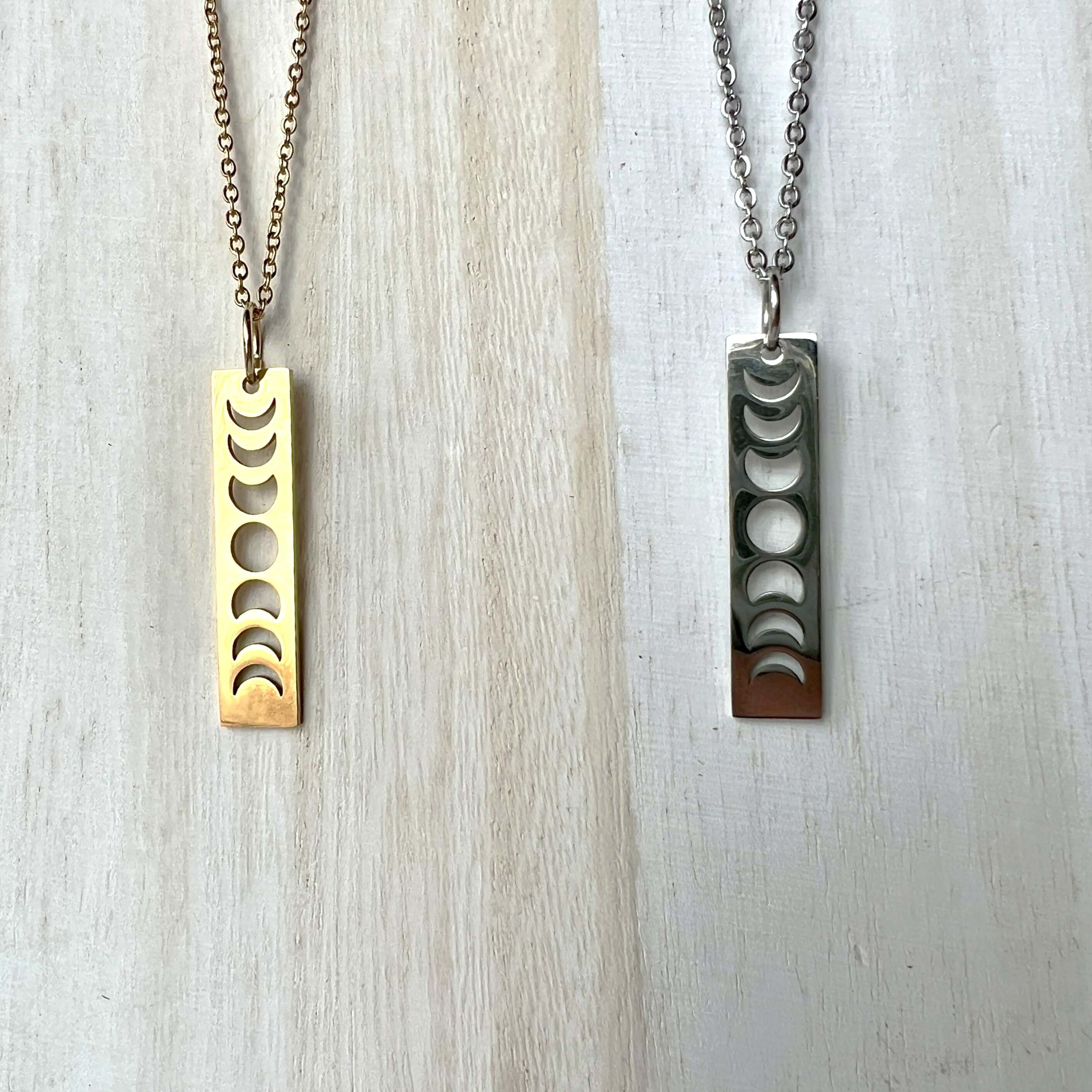 Lunar Journey Moon Phases Necklace