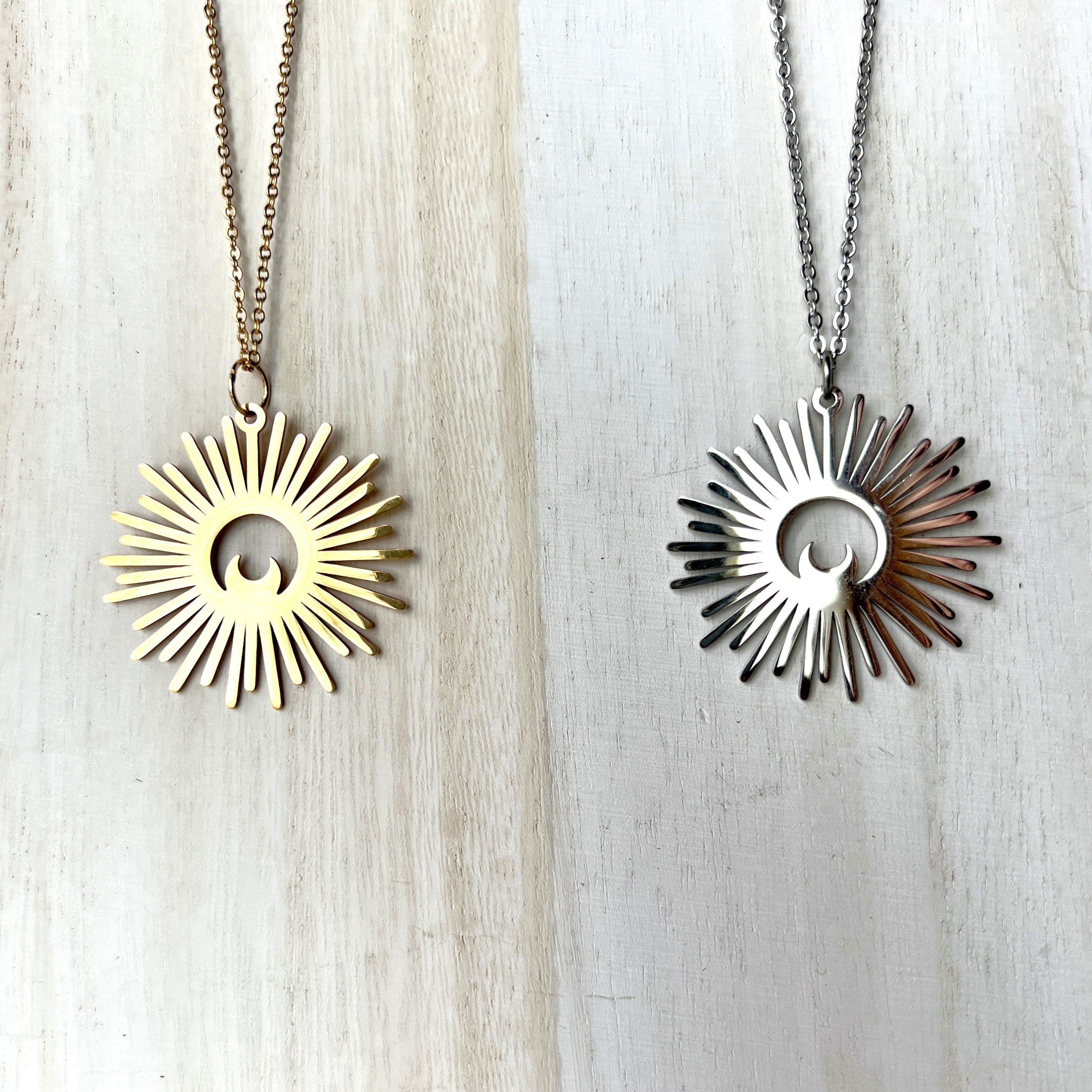 Lunar Nova Celestial Moon Necklace