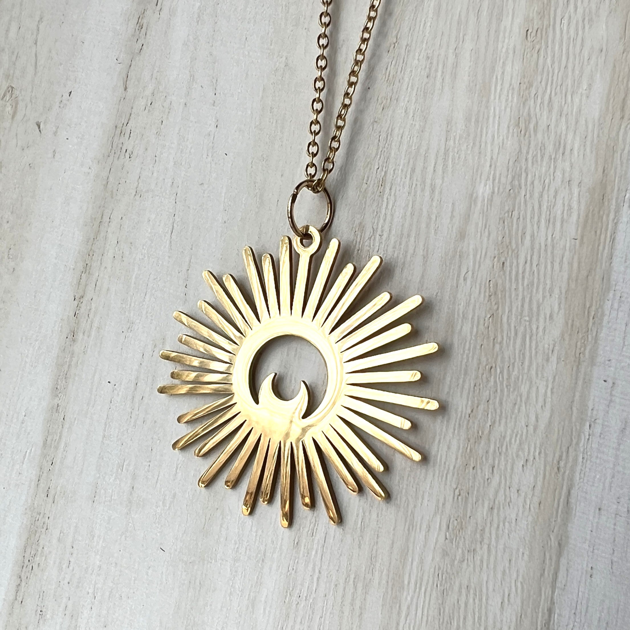 Lunar Nova Celestial Moon Necklace