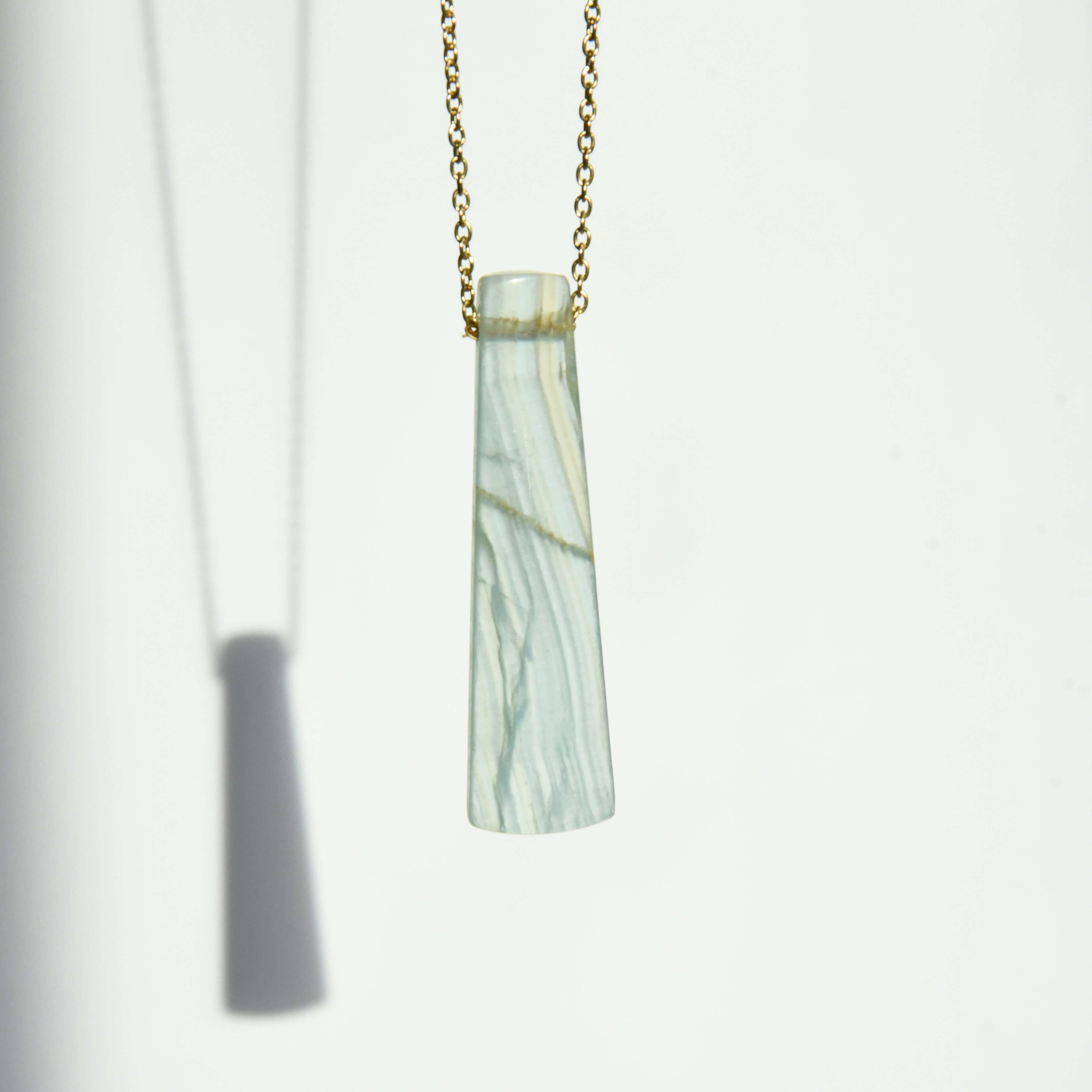 Lemurian Calcite Necklace