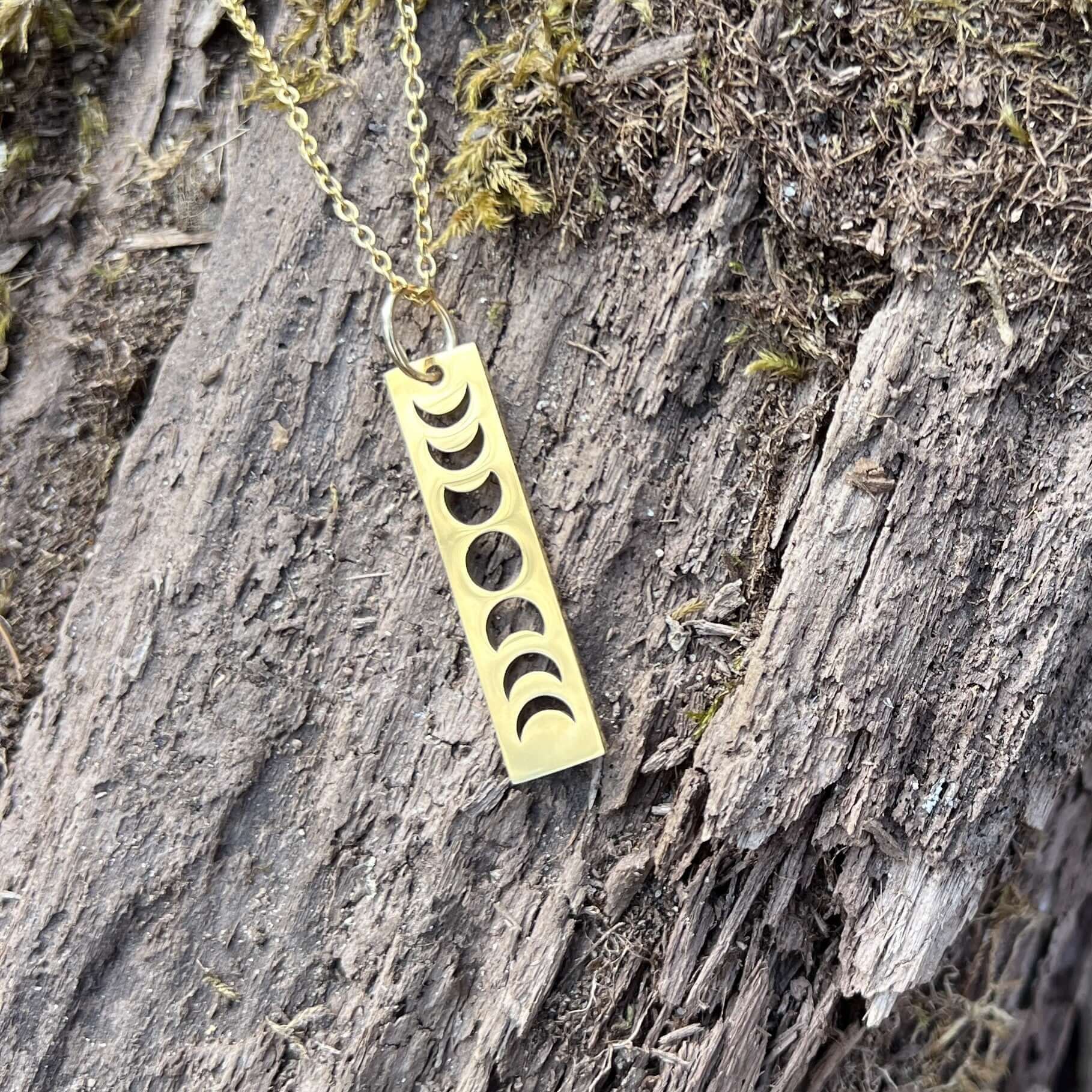 Lunar Journey Moon Phases Necklace