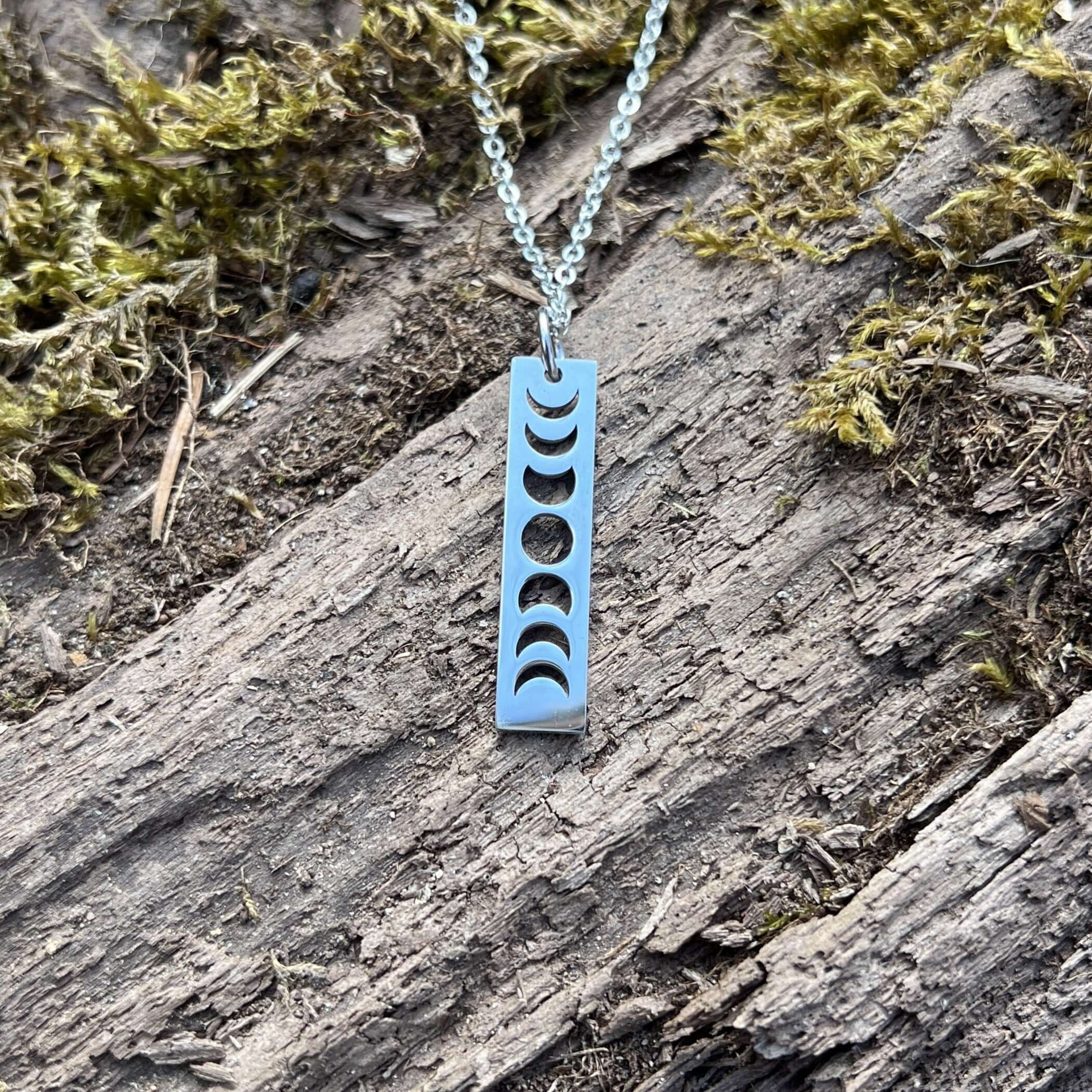 Lunar Journey Moon Phases Necklace