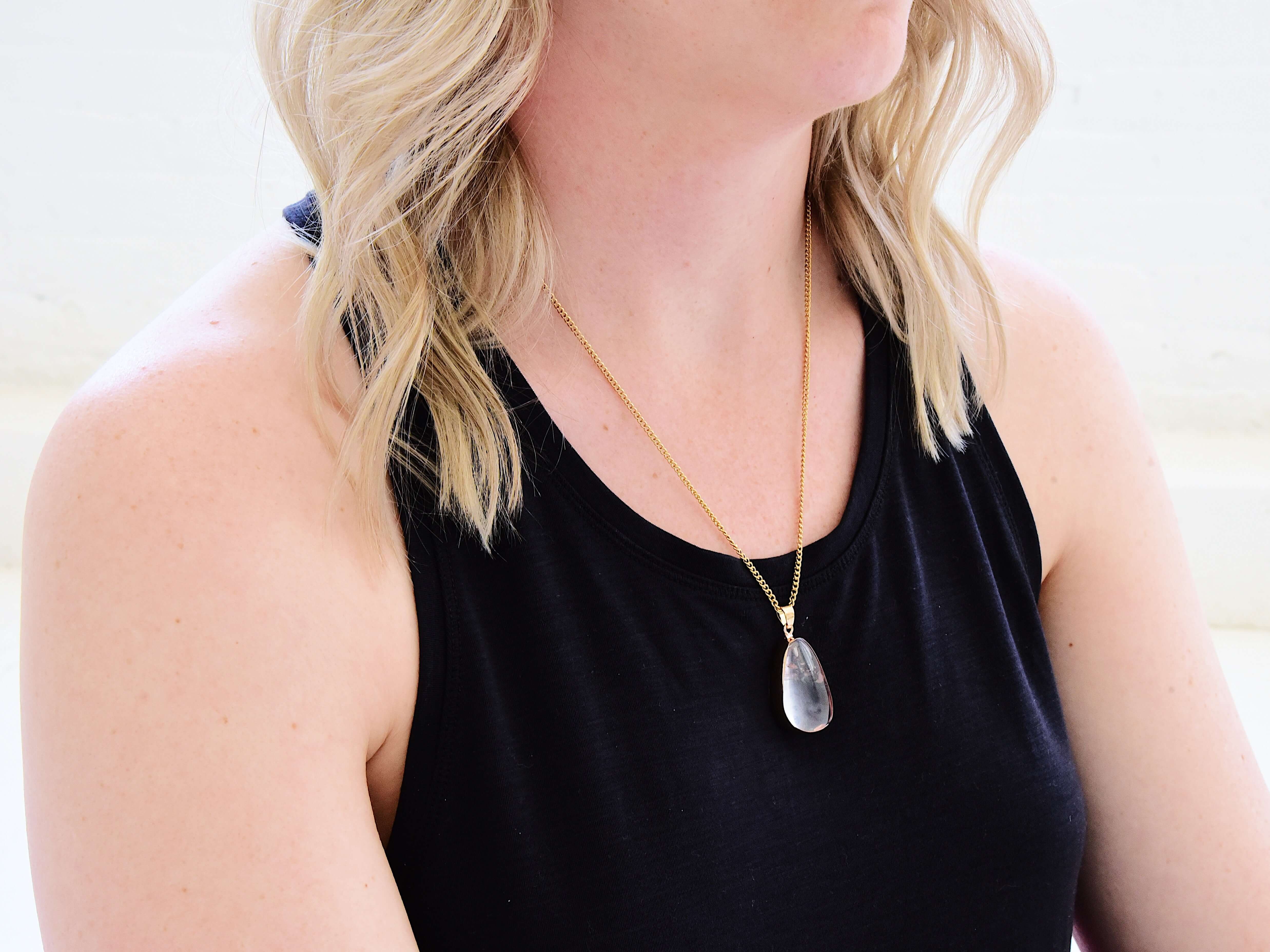 Rose Quartz Power Stone Necklace