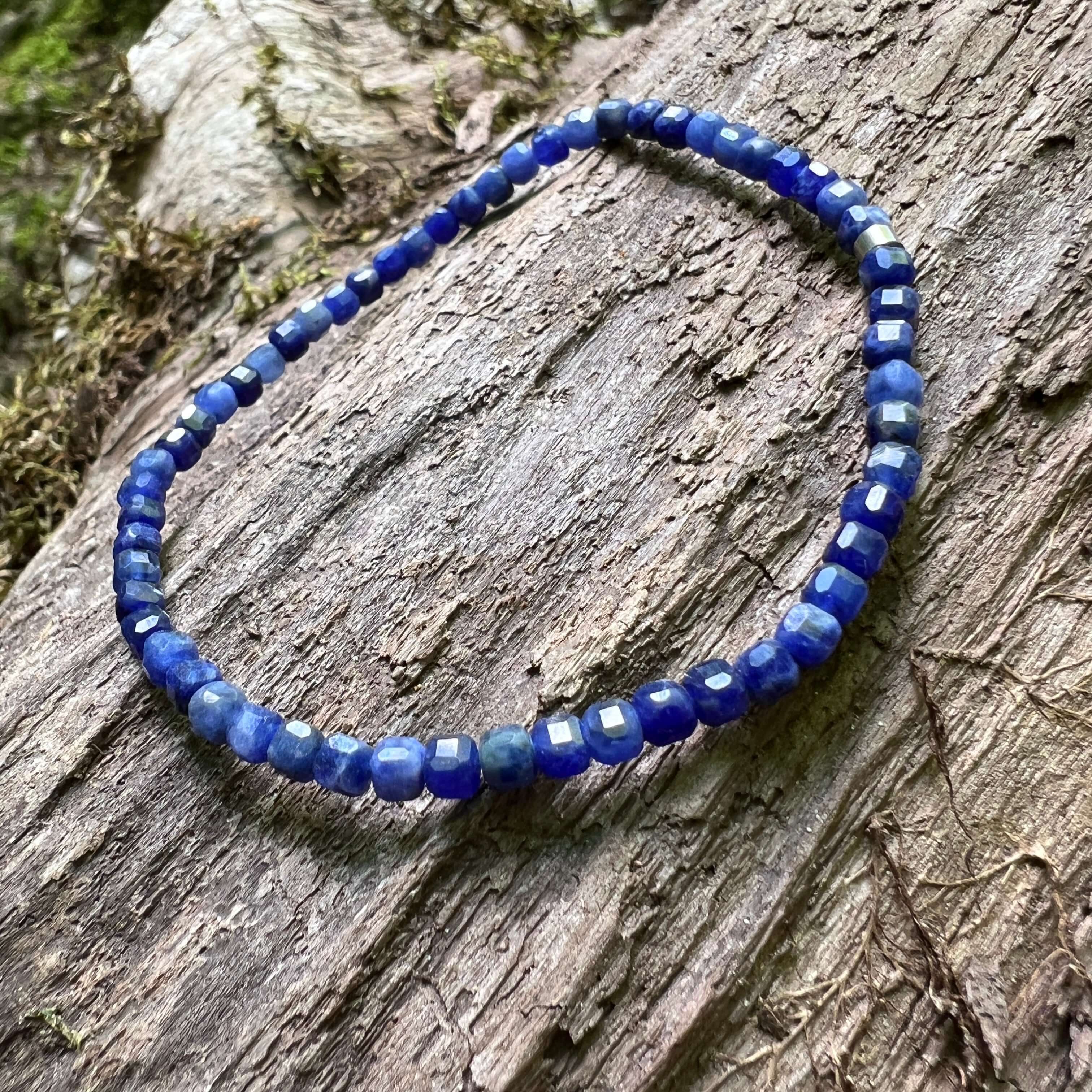 Sodalite Cube Bracelet - Subtle Radiance Collection