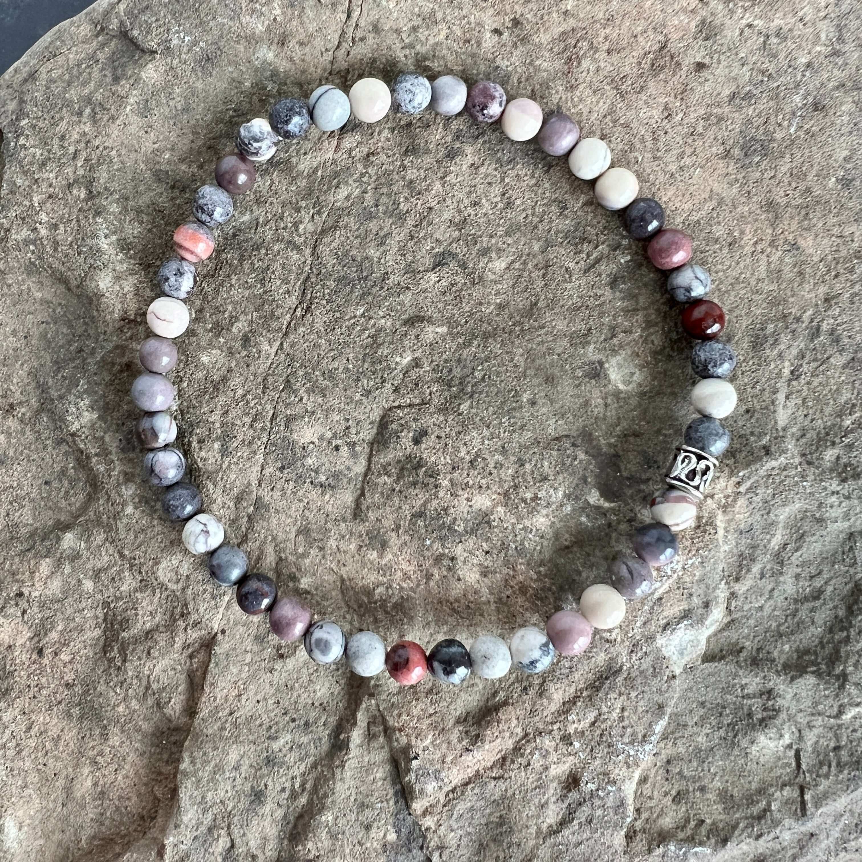 Porcelain Jasper Mini Bracelet - polished finish