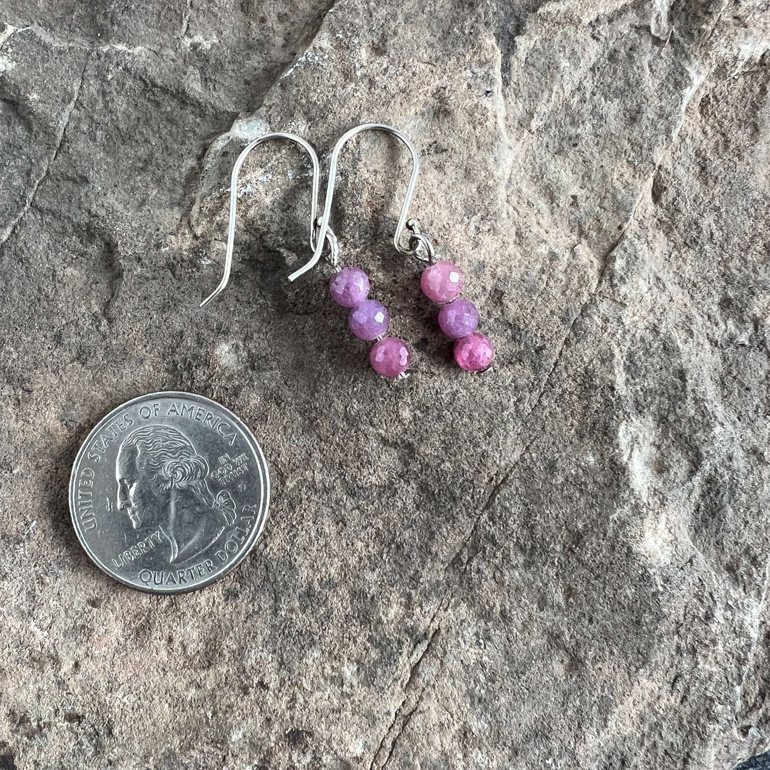 Ruby Earrings These earrings are made with high-quality Ruby gemstones which bring protection and confidence to the wearer. Chakra: Root. Birthstone: July. Anniversary: 40th. Handmade with authentic crystals & gemstones in Minneapolis, MN.