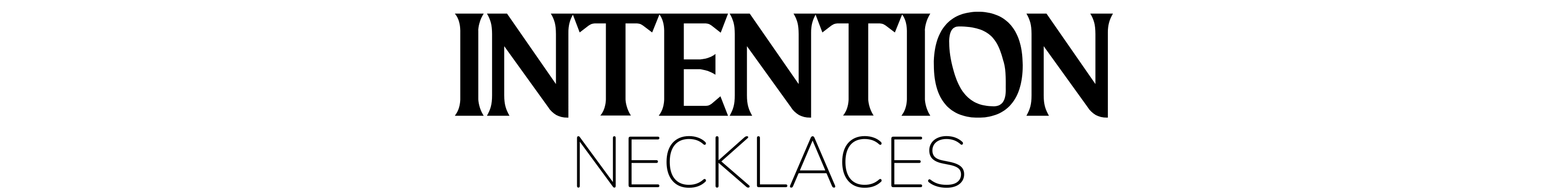 Intention Necklaces