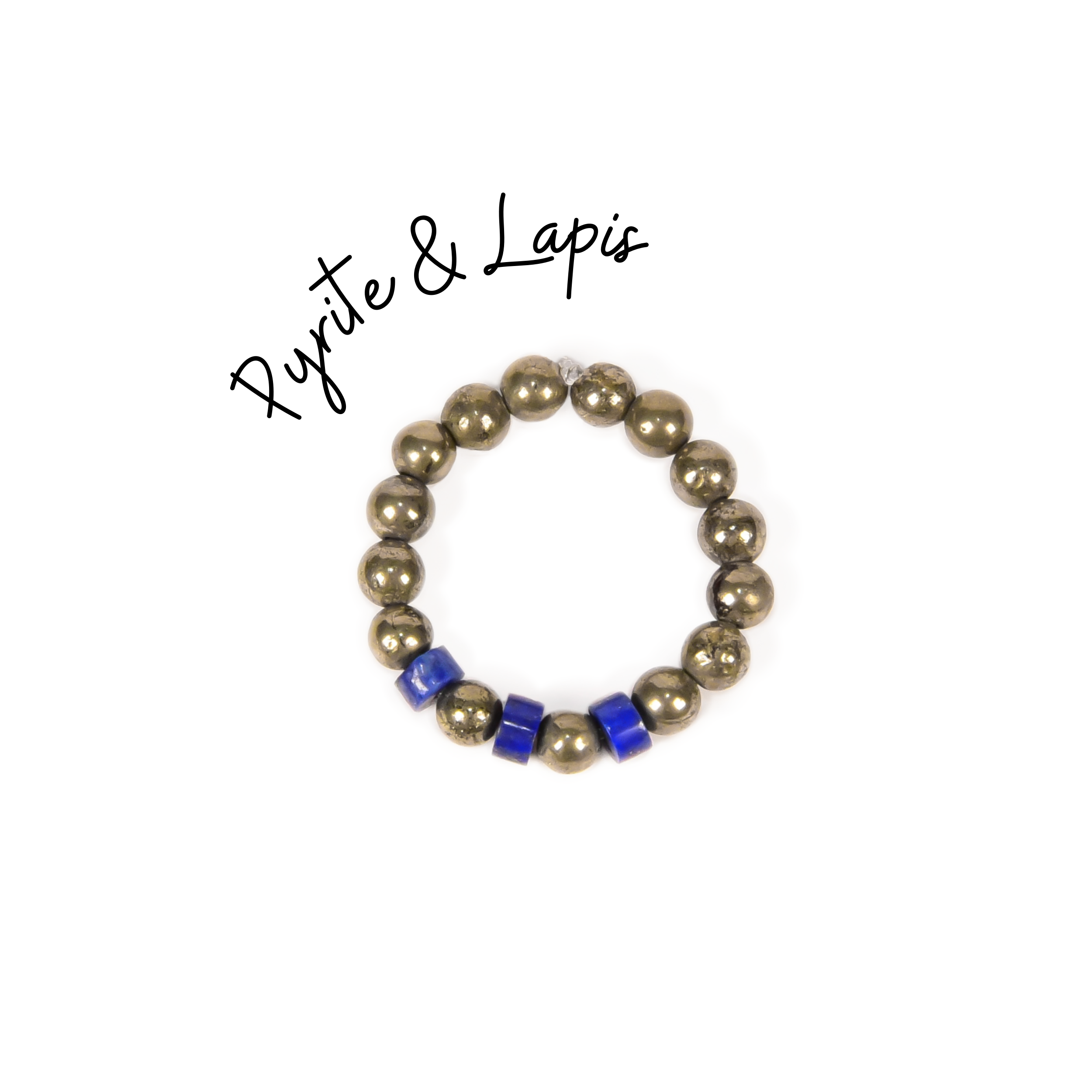 Pyrite and Lapis Ring