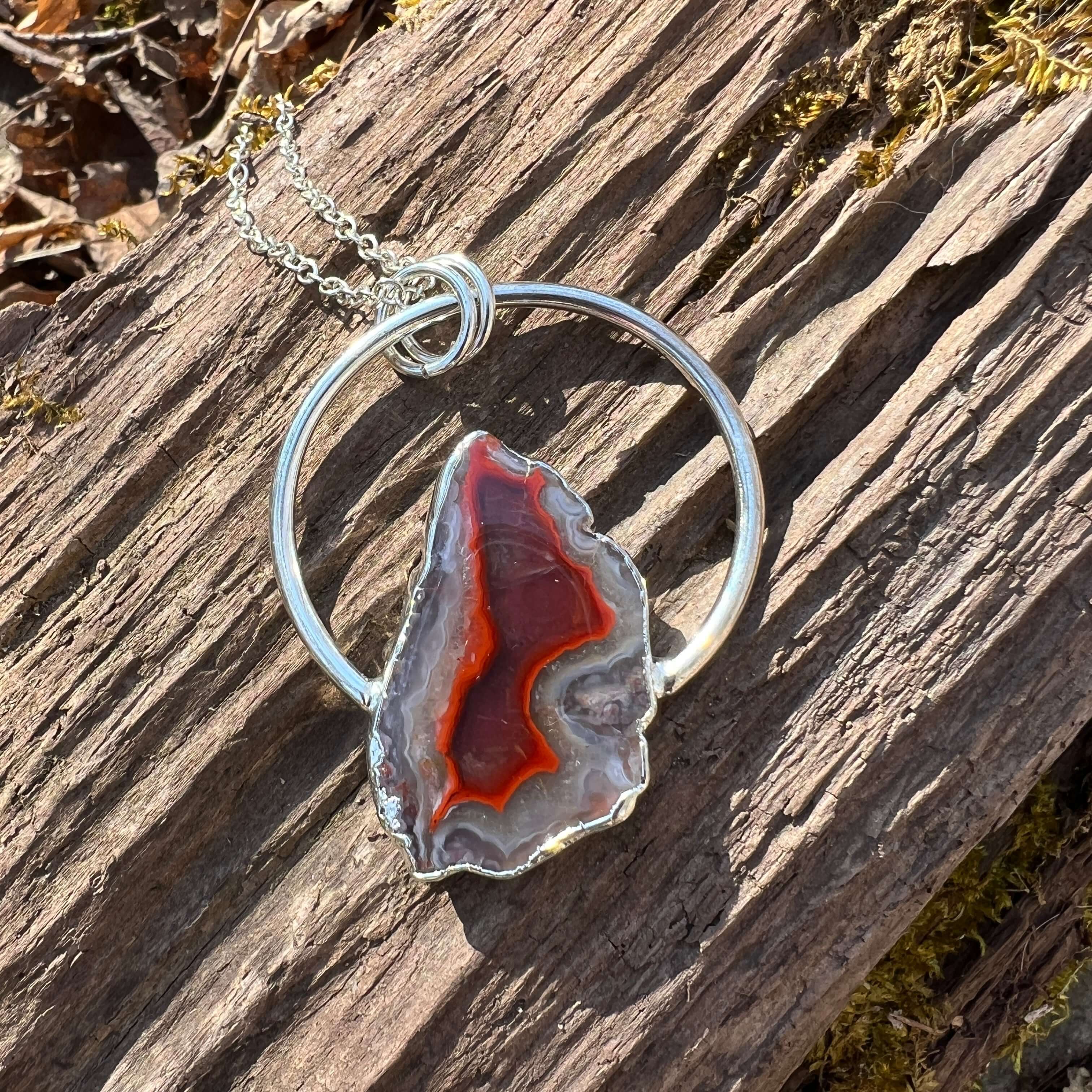 Moroccan Agate Power Stone Pendant