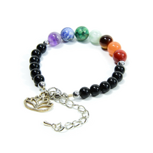 Load image into Gallery viewer, Obsidian Chakra Bracelet
