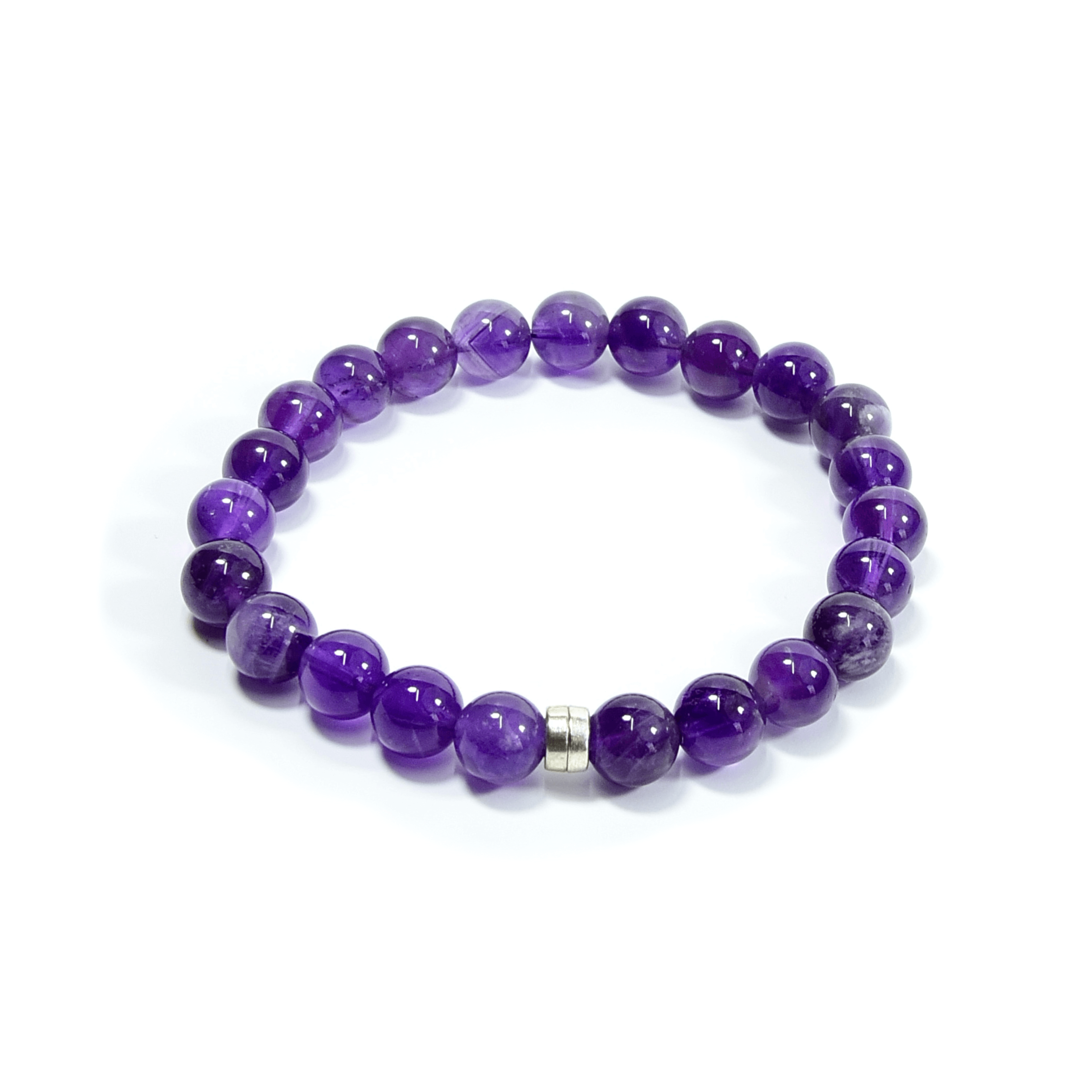 Amethyst Bead Bracelet