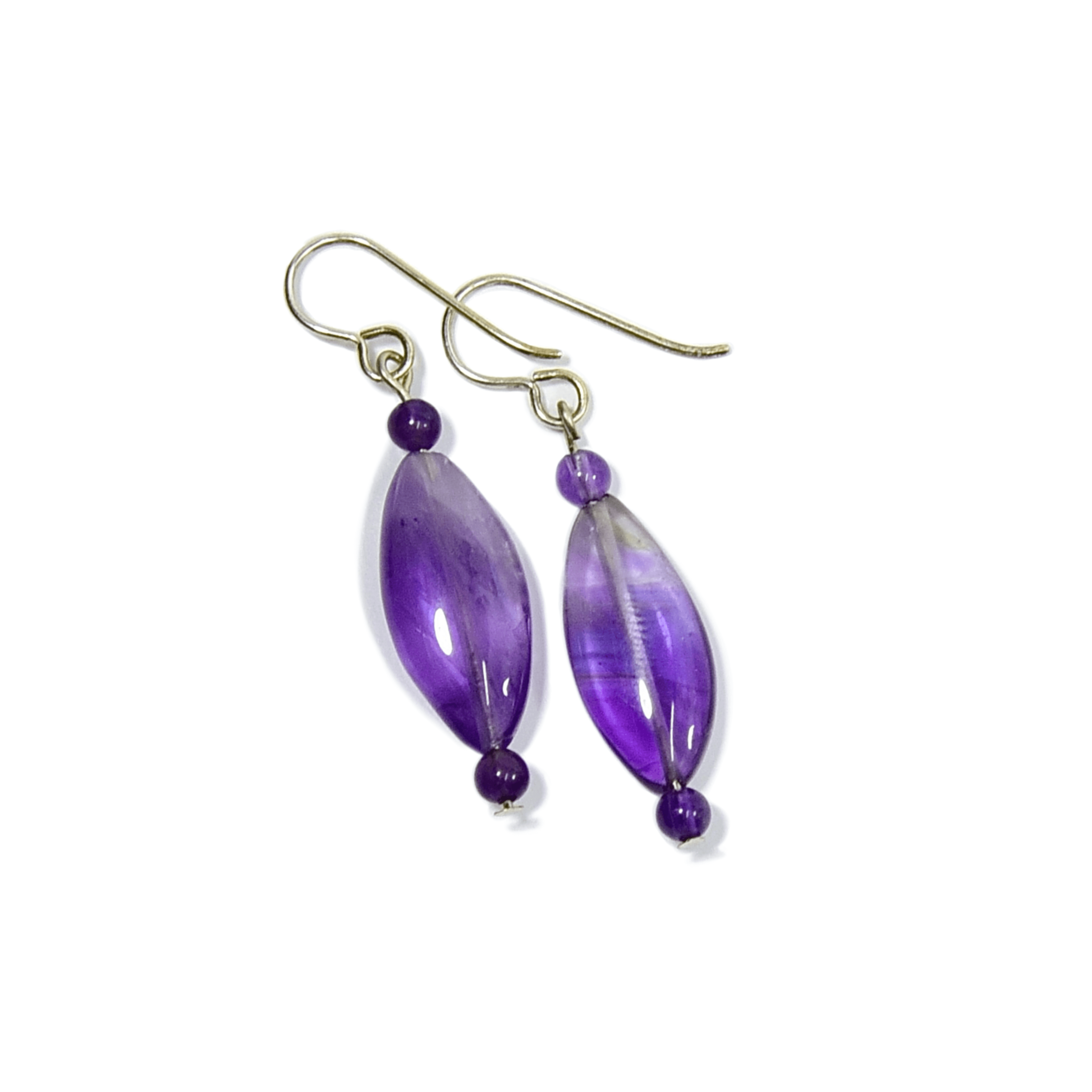 Amethyst Eye Earrings