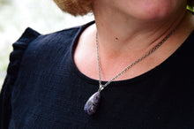 Load image into Gallery viewer, Amethyst Teardrop Necklace
