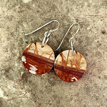 Load image into Gallery viewer, Red Creek Jasper Circle Earrings
