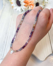 Load image into Gallery viewer, Rainbow Fluorite and Moonstone Necklace
