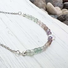 Load image into Gallery viewer, Fluorite and Moonstone Necklace

