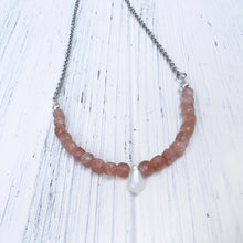 Load image into Gallery viewer, Sunstone and Moonstone Necklace
