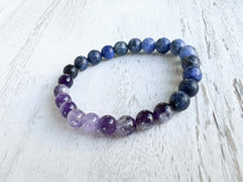 Load image into Gallery viewer, Amethyst and Sodalite Bracelet
