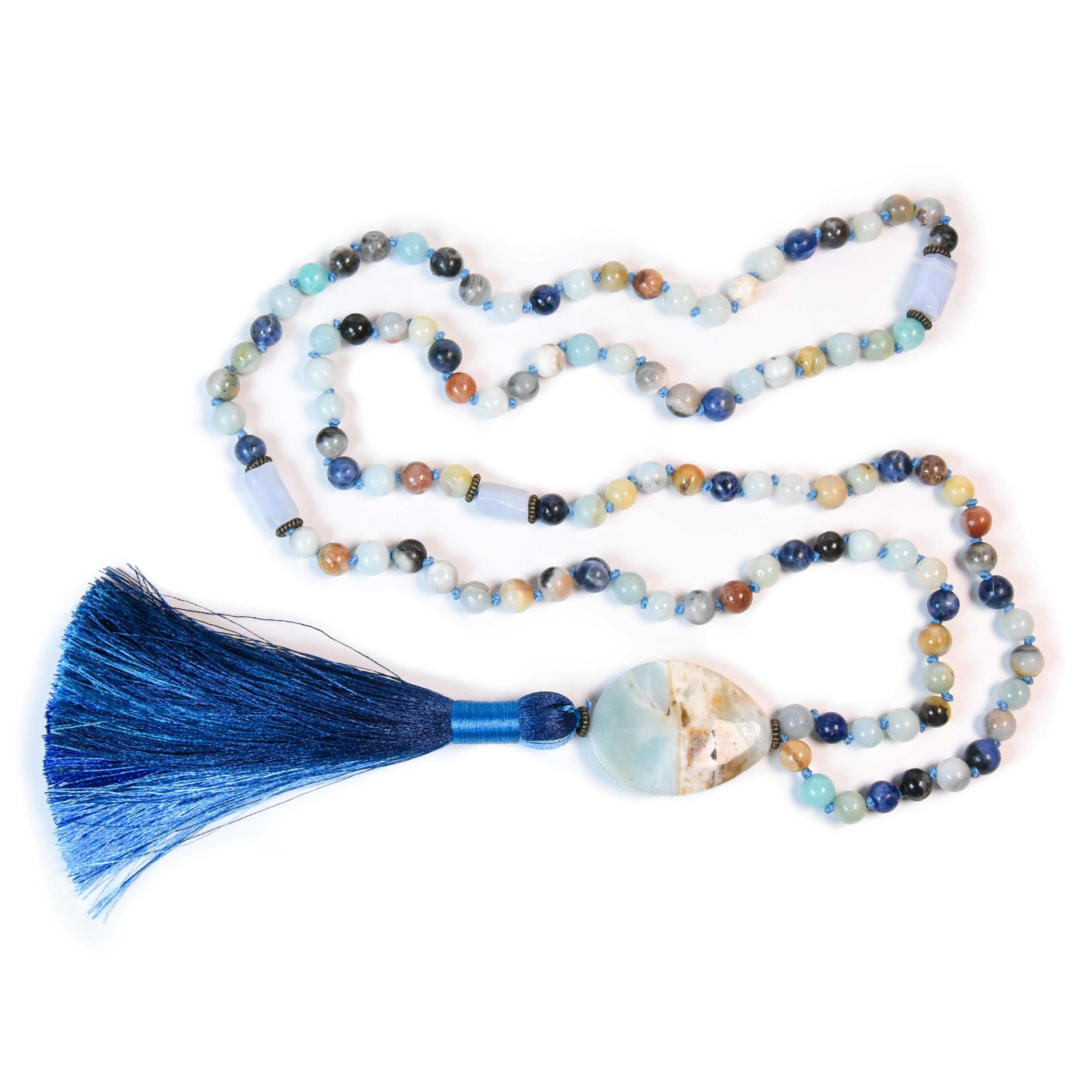 Blue Horizon Mala Necklace