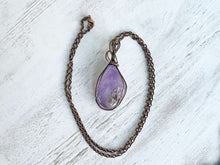 Load image into Gallery viewer, Amethyst Wire Wrapped Pendant
