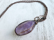 Load image into Gallery viewer, Amethyst Wire Wrapped Pendant
