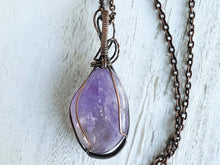 Load image into Gallery viewer, Amethyst Wire Wrapped Pendant
