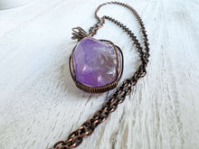 Load image into Gallery viewer, Amethyst Wire Wrapped Pendant
