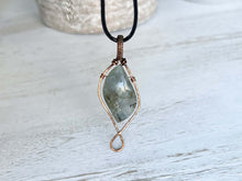 Load image into Gallery viewer, Labradorite Wire Wrapped Pendant
