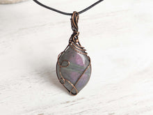 Load image into Gallery viewer, Purple Labradorite Wire Wrapped Pendant
