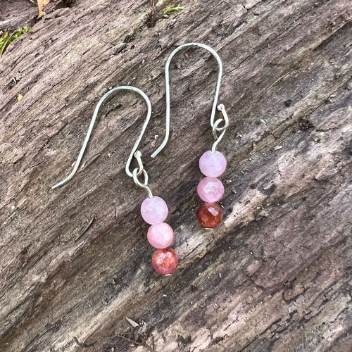 Ruby Earrings These earrings are made with high-quality Ruby gemstones which bring protection and confidence to the wearer. Chakra: Root. Birthstone: July. Anniversary: 40th. Handmade with authentic crystals & gemstones in Minneapolis, MN.