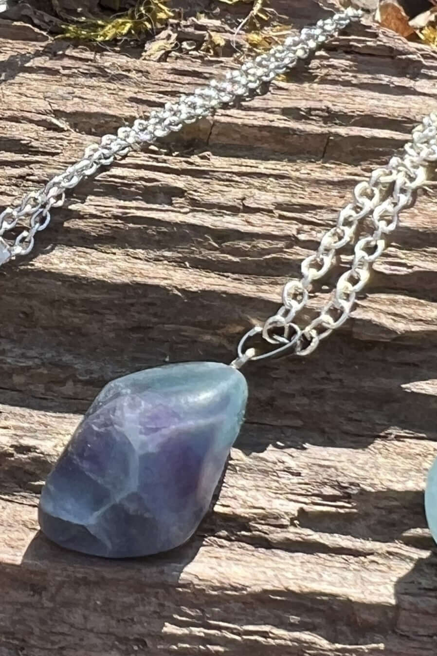 Fluorite Pebble Necklace