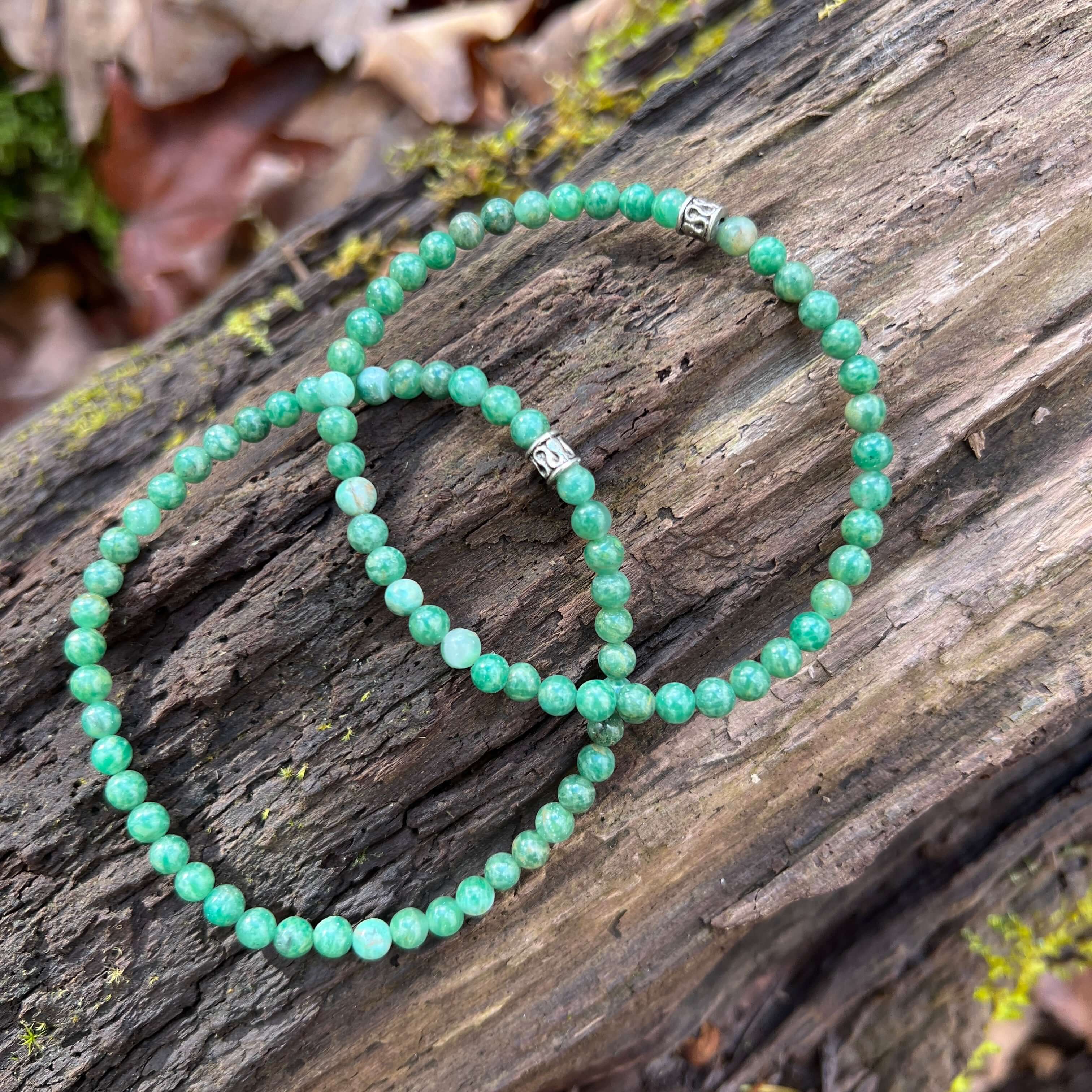 African Jade Mini Bead Bracelet This bracelet is made with high-quality African Jade gemstones which brings creativity, wisdom, and healing to the wearer. Zodiac: Pisces Chakras: Heart. Handmade with authentic crystals and gemstones.
