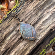 Load image into Gallery viewer, Purple Labradorite Wire Wrapped Pendant
