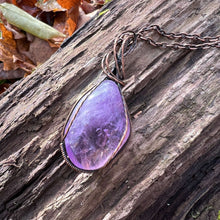Load image into Gallery viewer, Amethyst Wire Wrapped Pendant
