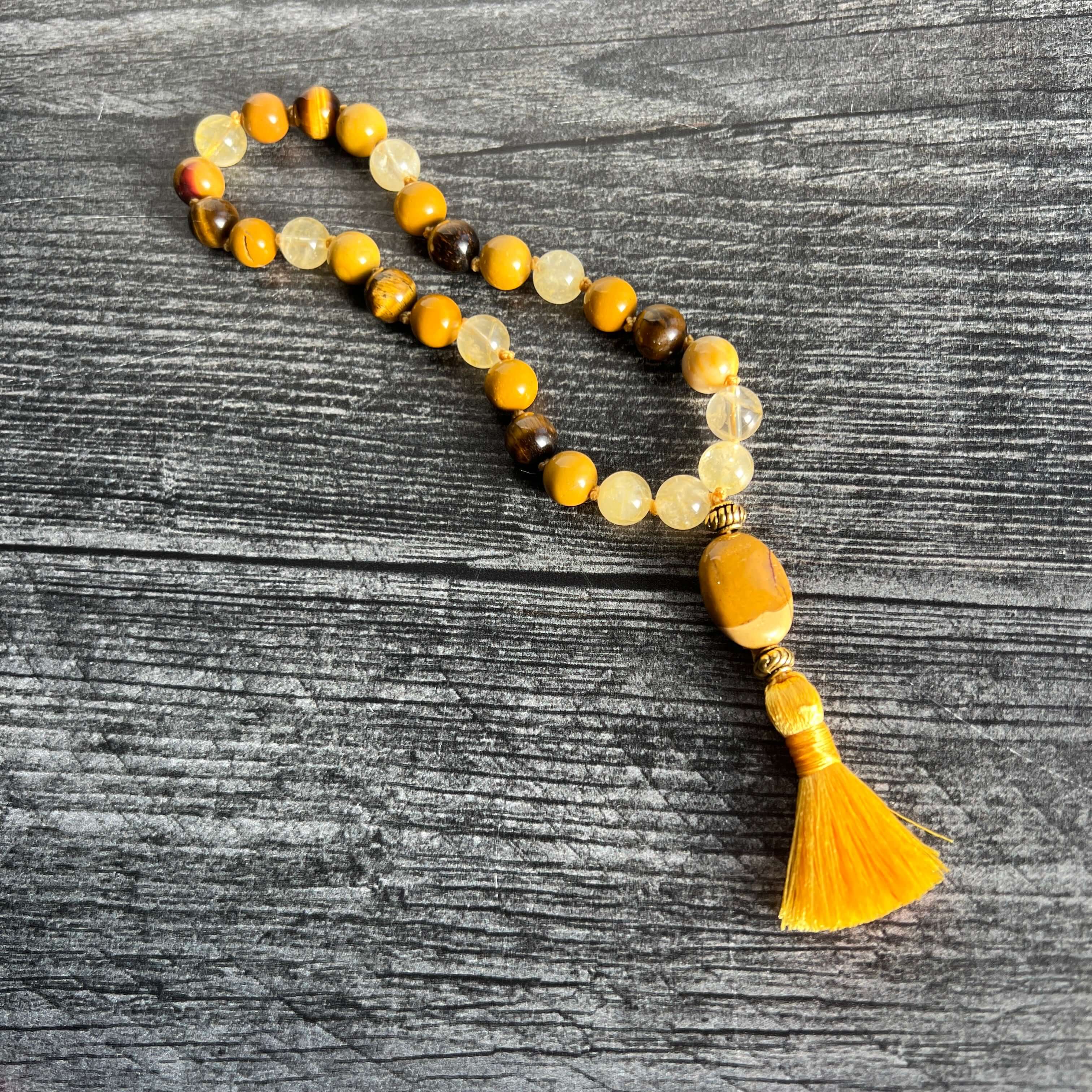 Solar Plexus Chakra Mala Bracelet
