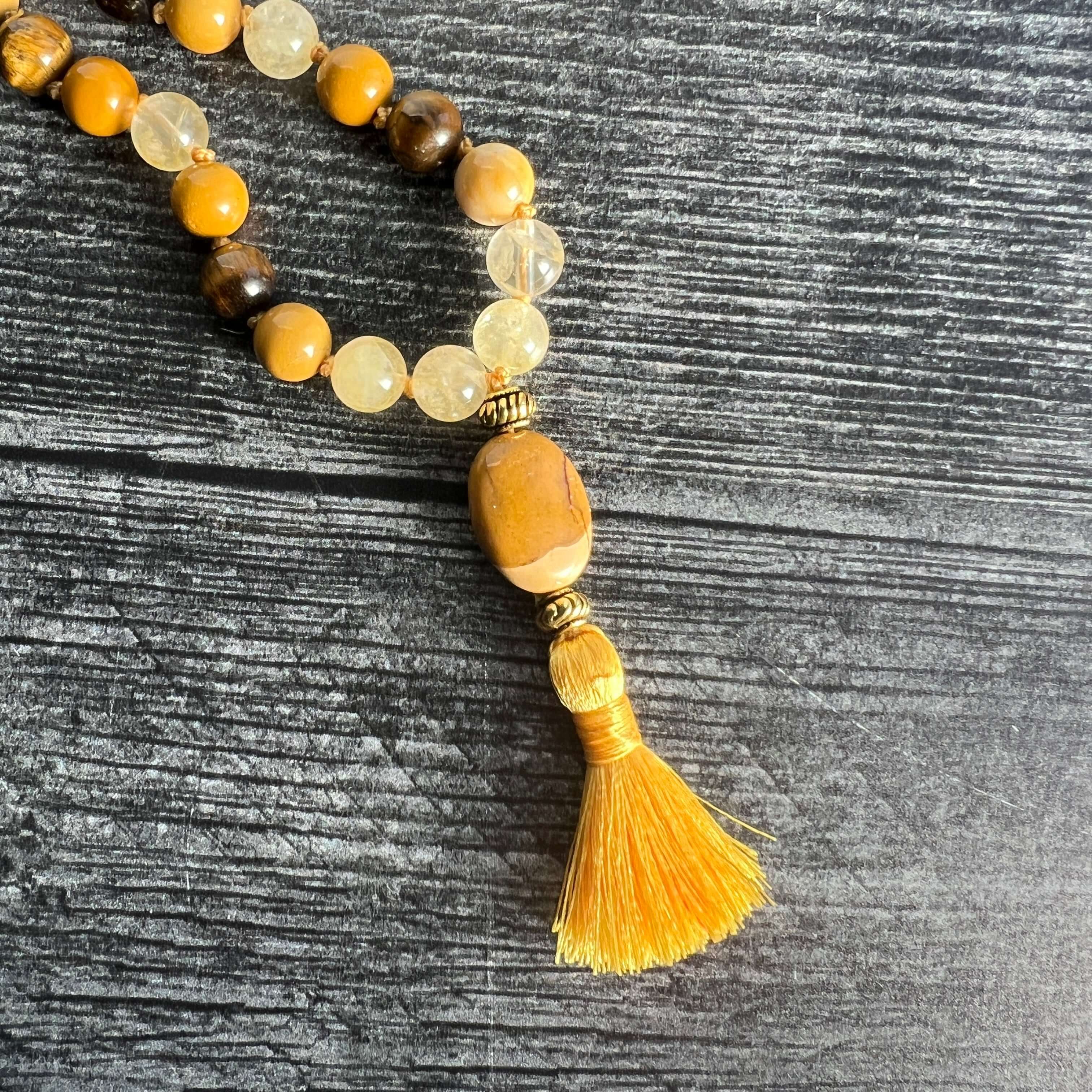 Solar Plexus Chakra Mala Bracelet