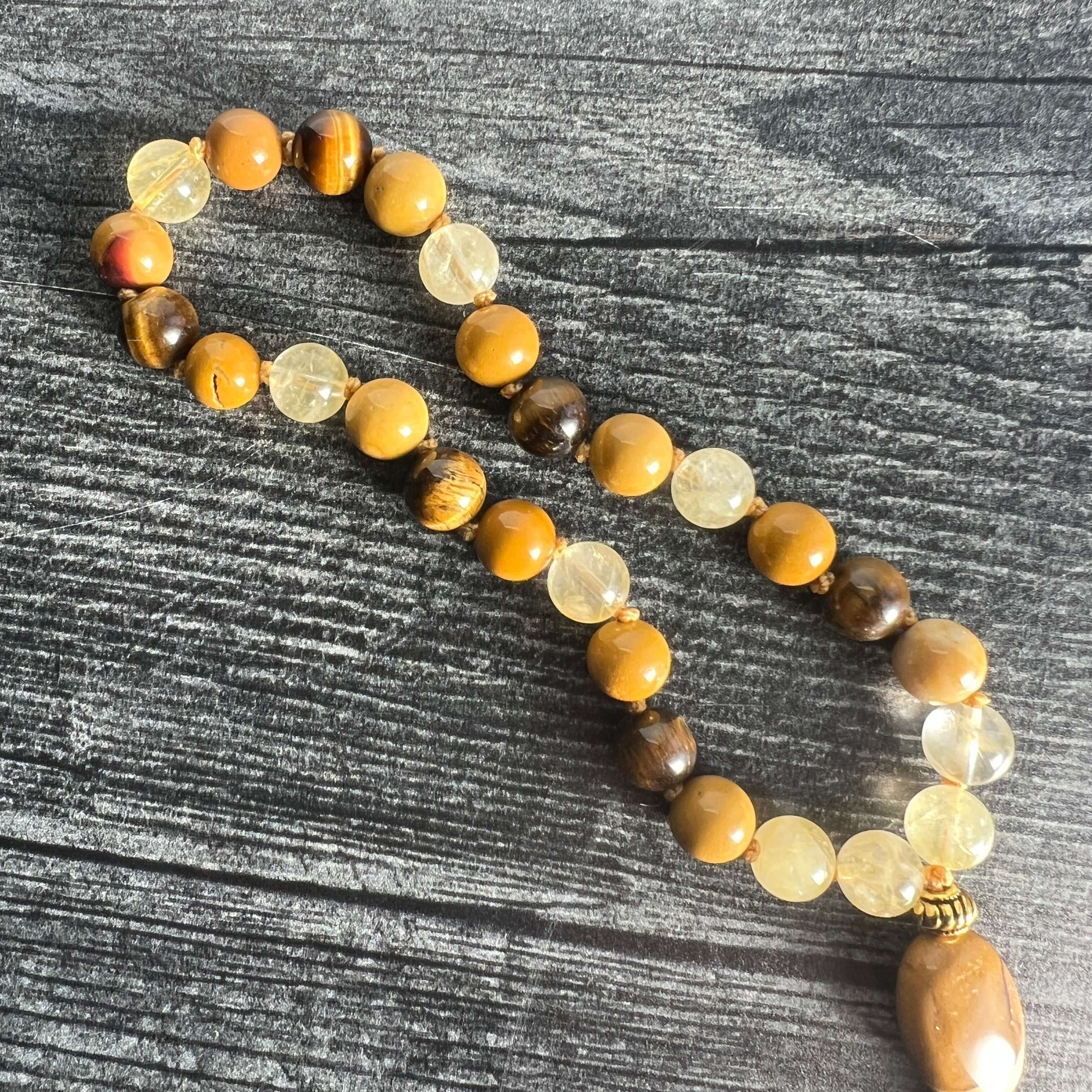 Solar Plexus Chakra Mala Bracelet