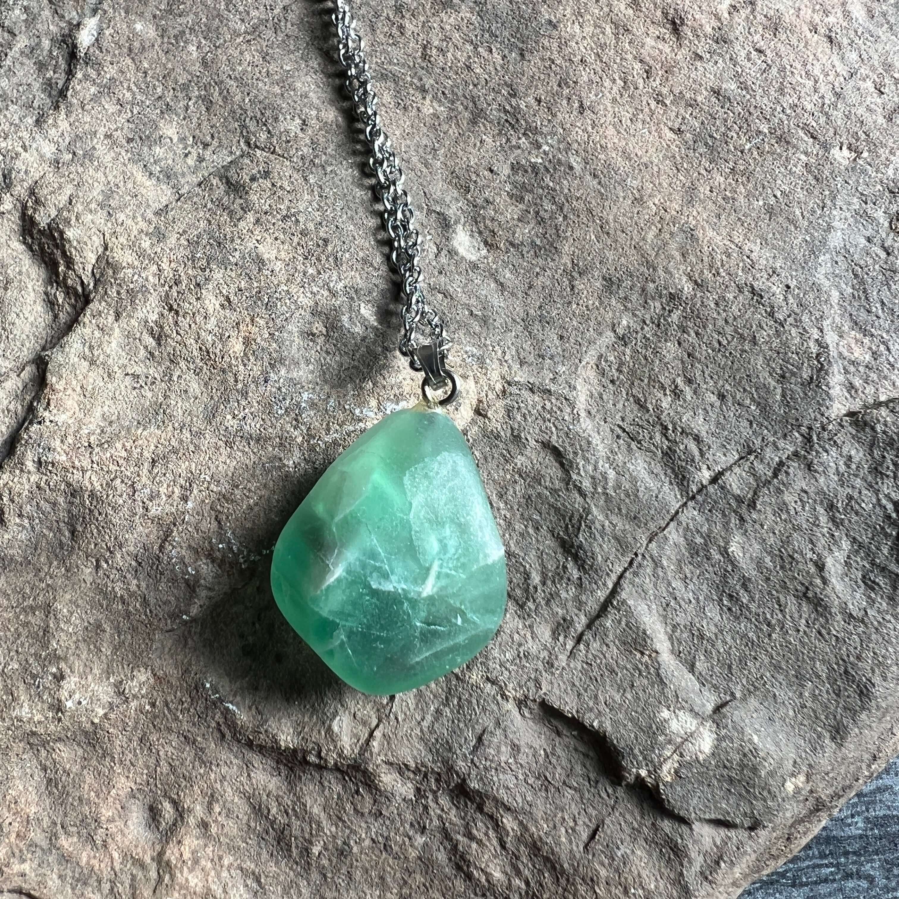 Fluorite Pebble Necklace