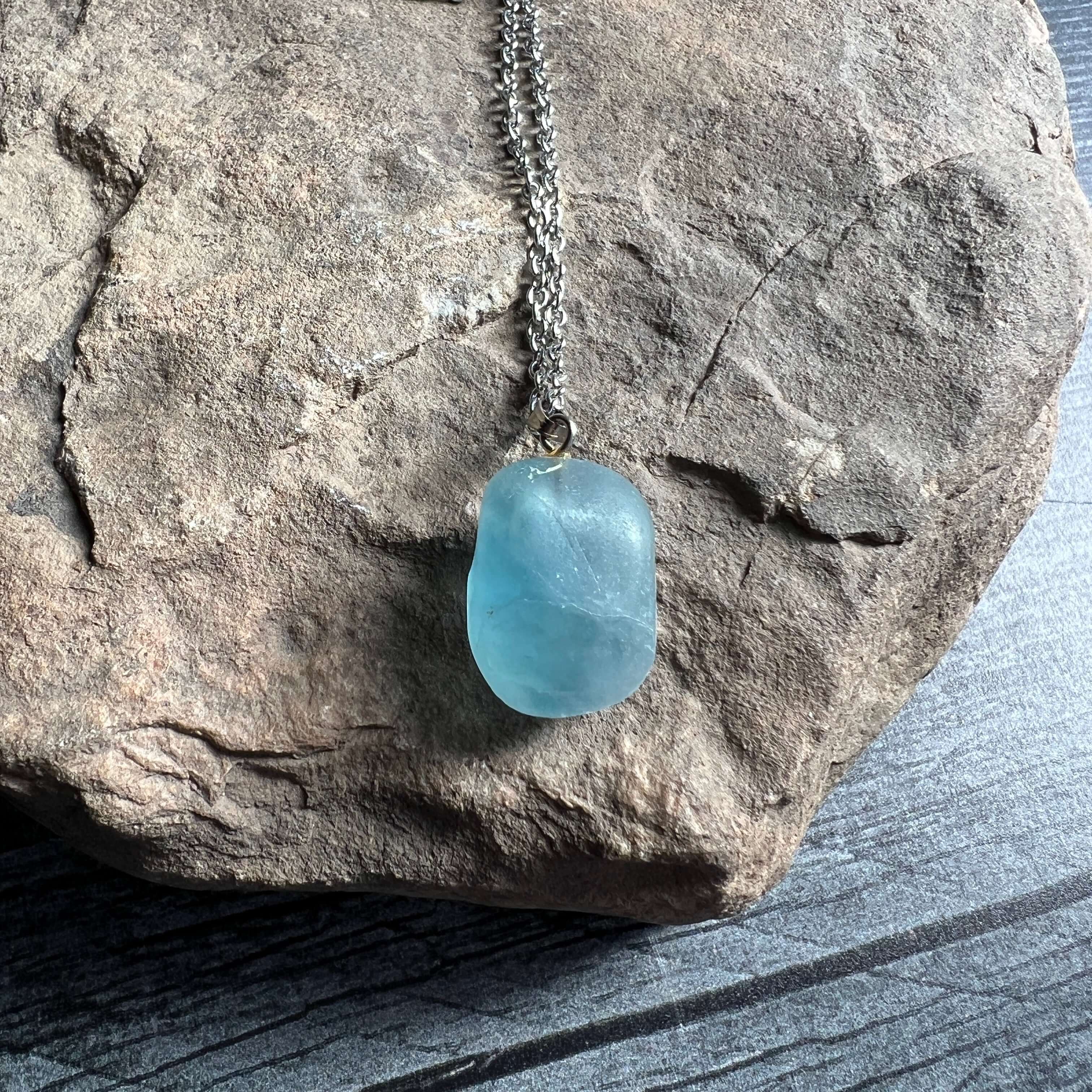 Fluorite Pebble Necklace