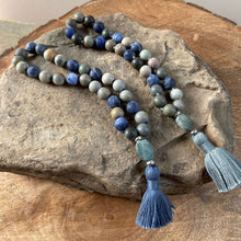 Load image into Gallery viewer, Sodalite and Jasper Mala Bracelet
