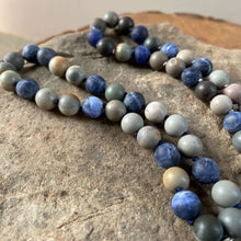Load image into Gallery viewer, Sodalite and Jasper Mala Bracelet
