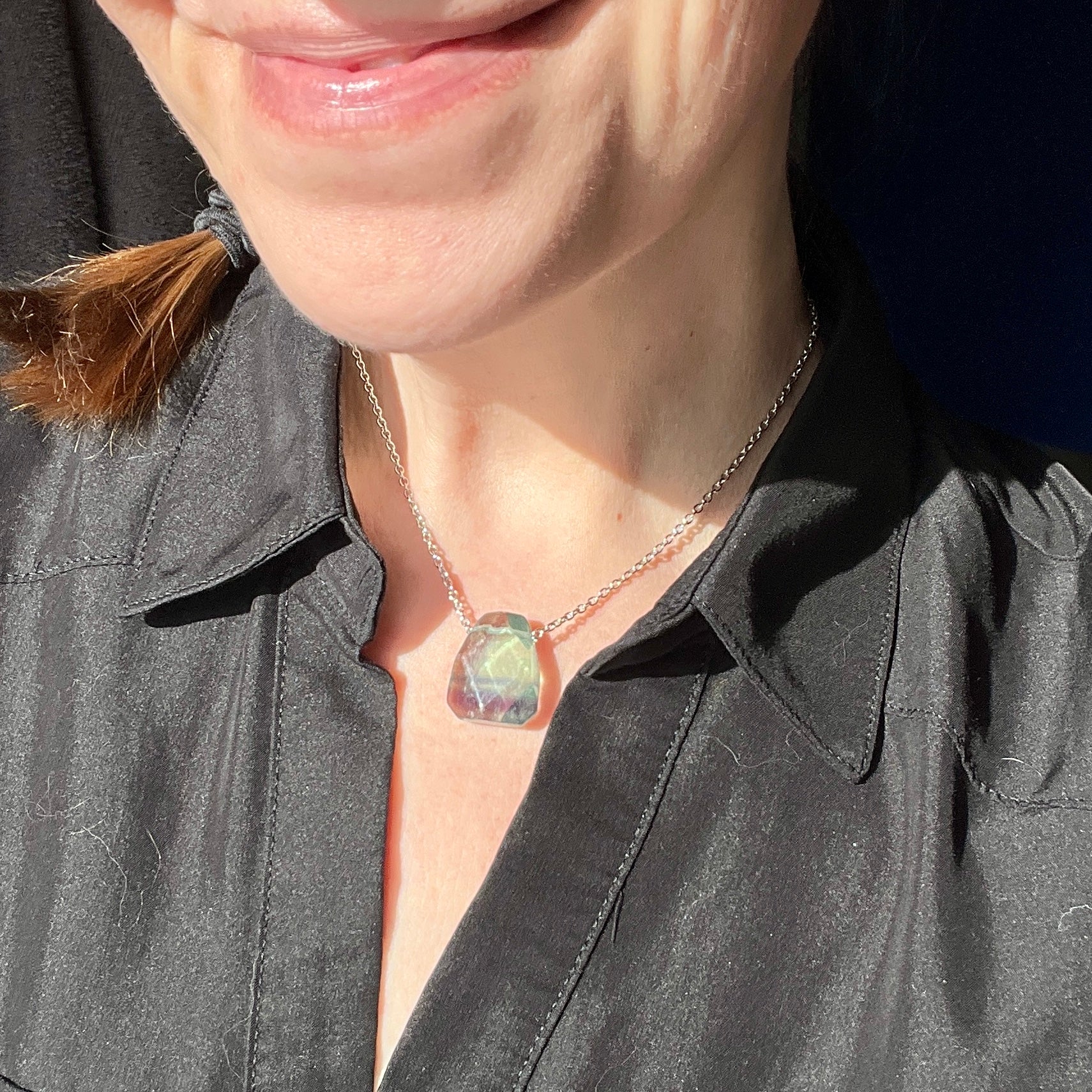 Fluorite Geo Necklace